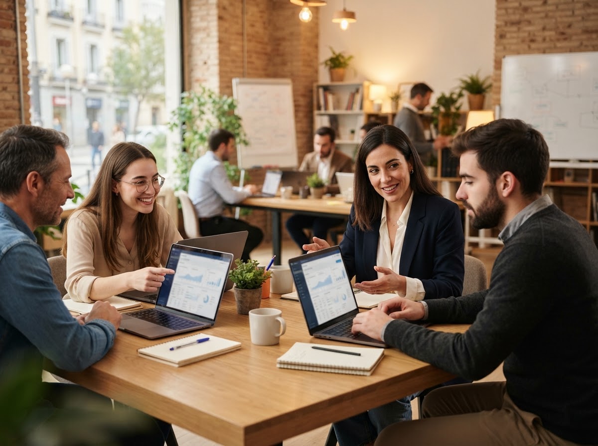 Rayo Caudalio equipo analizando modelos de datos para inversión